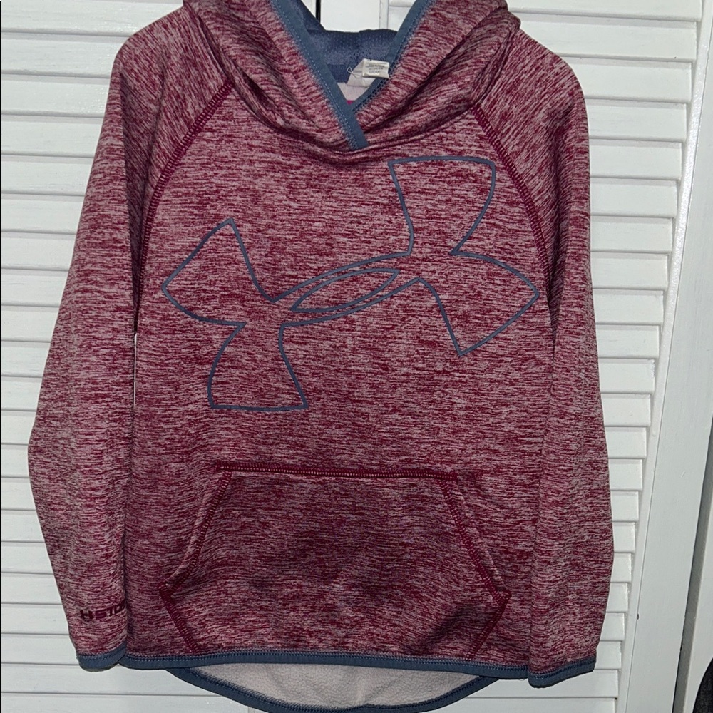 Under Armour Maroon and Gray Hoodie